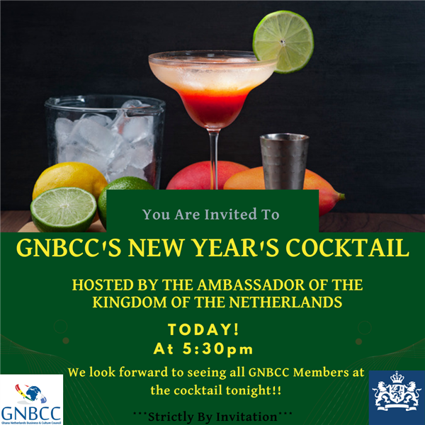 New Year's Cocktail Happening Tonight at 5:30PM 
